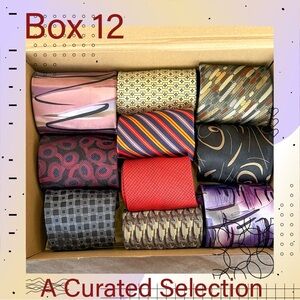 Box 12 - A Curated Selection of Classic Men's Ties from vintage to modern